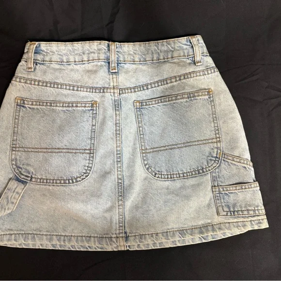 Cotton On Light Blue Denim Mini Skirt - Picture 2 of 7